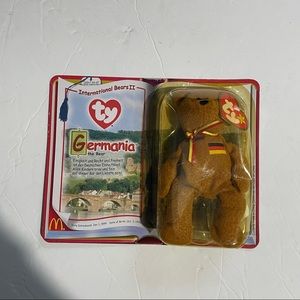 RARE TY McDonalds Teenie Beanie Baby GERMANIA the Bear 1997 Retired W/TAG.
